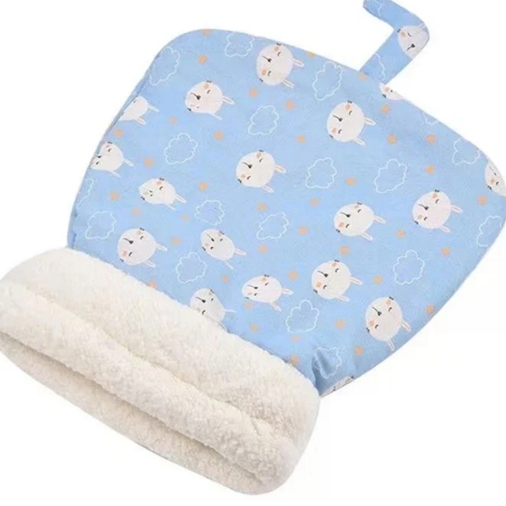 New Cat Sleeping Bag In Blue Cat & Cloud Print - Picture 2 of 4